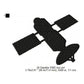 Satellite Silhouette Machine Embroidery Digitized Design Files