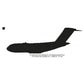 Boeing C-17 Globemaster III Aircraft Silhouette Machine Embroidery Digitized Design Files