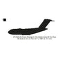 Boeing C-17 Globemaster III Aircraft Silhouette Machine Embroidery Digitized Design Files