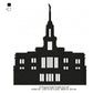 Payson Utah LDS Temple Silhouette Machine Embroidery Digitized Design Files