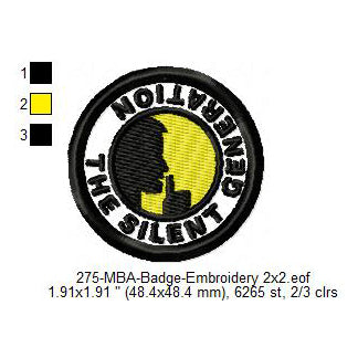 The Silent Generation Merit Adulting Badge Machine Embroidery Digitized Design Files