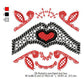 Swirl Love Hand Valentines Day Machine Embroidery Digitized Design Files