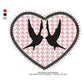 Couple Dove Making Love Valentines Day Machine Embroidery Digitized Design Files