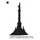 Alabama State Capitol Building Silhouette Machine Embroidery Digitized Design Files