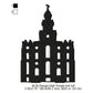St George Utah LDS Temple Silhouette Machine Embroidery Digitized Design Files