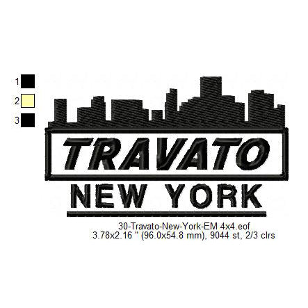 Travato New York State Designs Machine Embroidery Digitized Design Files