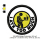 I Ate Too Much Merit Adulting Badge Machine Embroidery Digitized Design Files