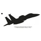 McDonnell Douglas F-15C Eagle Aircraft Silhouette Machine Embroidery Digitized Design Files