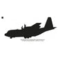 Lockheed WC-130J Hercules Aircraft Silhouette Machine Embroidery Digitized Design Files