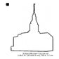 Red Cliffs Utah LDS Temple Outline Machine Embroidery Digitized Design Files
