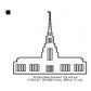 Gila Valley Arizona LDS Temple Outline Machine Embroidery Digitized Design Files