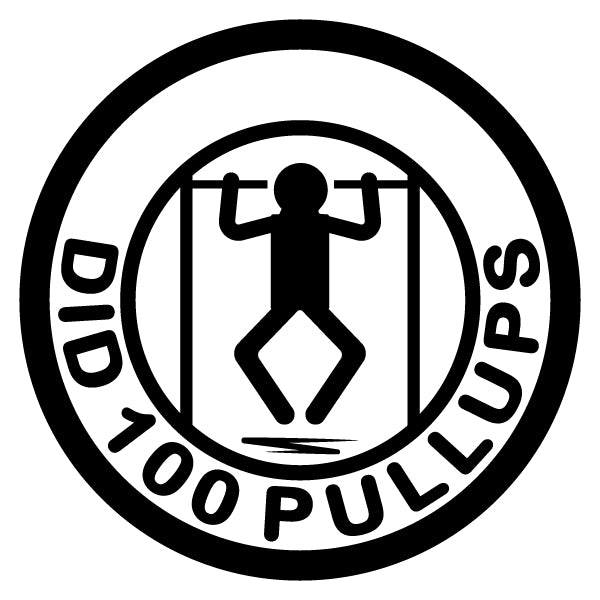 Did 100 Pullups Merit Badge Screen Printing Design Files