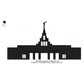 Phoenix Arizona LDS Temple Silhouette Machine Embroidery Digitized Design Files