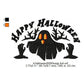 Happy Halloween Scary Scenery Ghost Wishing Machine Embroidery Digitized Design Files