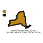 New York State Map Machine Embroidery Digitized Design Files