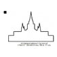Oakland California LDS Temple Outline Machine Embroidery Digitized Design Files