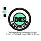 I Survived ENES Merit Adulting Badge Machine Embroidery Digitized Design Files