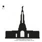 Redlands California LDS Temple Silhouette Machine Embroidery Digitized Design Files