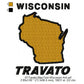 Travato Wisconsin State Designs Machine Embroidery Digitized Design Files