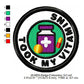 Took My Vitamins Merit Adulting Badge Machine Embroidery Digitized Design Files