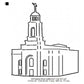 Feather River California LDS Temple Outline Machine Embroidery Digitized Design Files