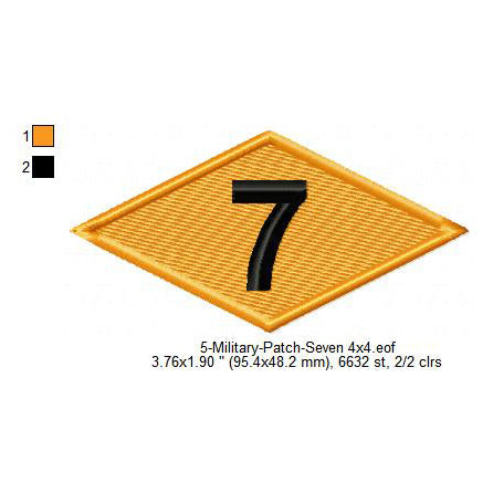 US Army Ranger 7th Battalion Diamond Machine Embroidery Digitized Desi ...