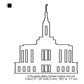 Pocatello Idaho LDS Temple Outline Machine Embroidery Digitized Design Files