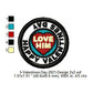 Happy Valentines Day Love Him Merit Badge Machine Embroidery Digitized Design Files