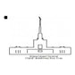 Denver Colorado LDS Temple Outline Machine Embroidery Digitized Design Files