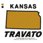 Travato Kansas State Map Designs Machine Embroidery Digitized Design Files