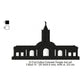 Fort Collins Colorado LDS Temple Silhouette Machine Embroidery Digitized Design Files