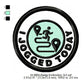 I Jogged Today Merit Adulting Badge Machine Embroidery Digitized Design Files