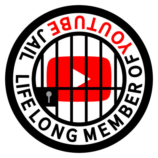 Life Long Member of YouTube Jail Merit Badge Screen Printing Design Files