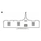 St Paul Minnesota LDS Temple Outline Machine Embroidery Digitized Design Files