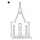 Kansas City Missouri LDS Temple Outline Machine Embroidery Digitized Design Files