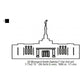 Bismarck North Dakota LDS Temple Outline Machine Embroidery Digitized Design Files