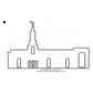 Lubbock Texas LDS Temple Outline Machine Embroidery Digitized Design Files