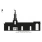 Lubbock Texas LDS Temple Silhouette Machine Embroidery Digitized Design Files