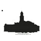 McAllen Texas LDS Temple Silhouette Machine Embroidery Digitized Design Files