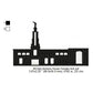 San Antonio Texas LDS Temple Silhouette Machine Embroidery Digitized Design Files