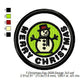 Merry Christmas Snowman Merit Badge Machine Embroidery Digitized Design Files