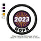 Hope New Year Wish Merit Badge Machine Embroidery Digitized Design Files