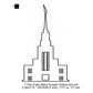 Twin Falls Idaho LDS Temple Outline Machine Embroidery Digitized Design Files