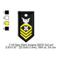 Senior Chief Petty Officer SCPO Insignia Patch Machine Embroidery Digitized Design Files