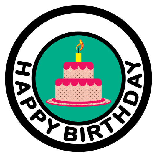 Happy Birthday Merit Badge Screen Printing Design Files