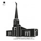 Abidjan Ivory Coast LDS Temple Silhouette Machine Embroidery Digitized Design Files