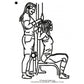 Personal Trainer Line Art Machine Embroidery Digitized Design Files
