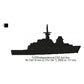 USS Independence LCS-2 Ship Silhouette Machine Embroidery Digitized Design Files