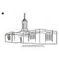 Colonia Juarez Chihuahua LDS Temple Outline Machine Embroidery Digitized Design Files