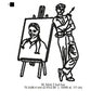 Artist Line Art Machine Embroidery Digitized Design Files